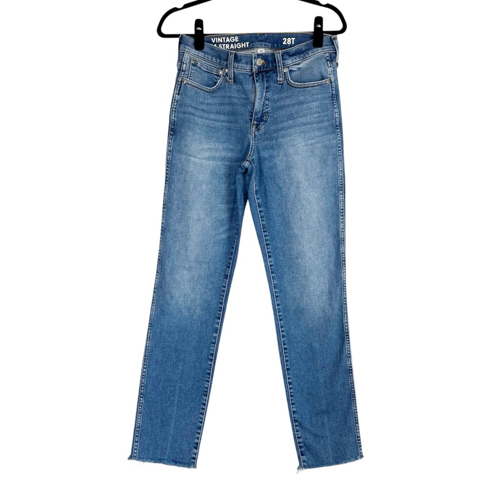 J. Crew Vintage Straight Leg Jeans in Medium Blue